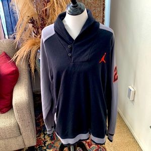 Jordan infrared collared pullover sweatshirt.